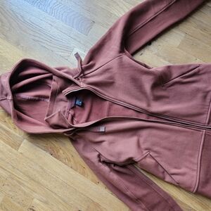 ATHLETA Rust Zip-Up Hoodie _ xs